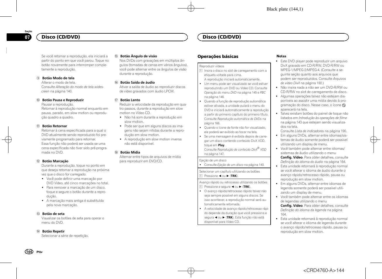 Disco (cd/dvd) | Pioneer AVH-X2650BT User Manual | Page 144 / 200