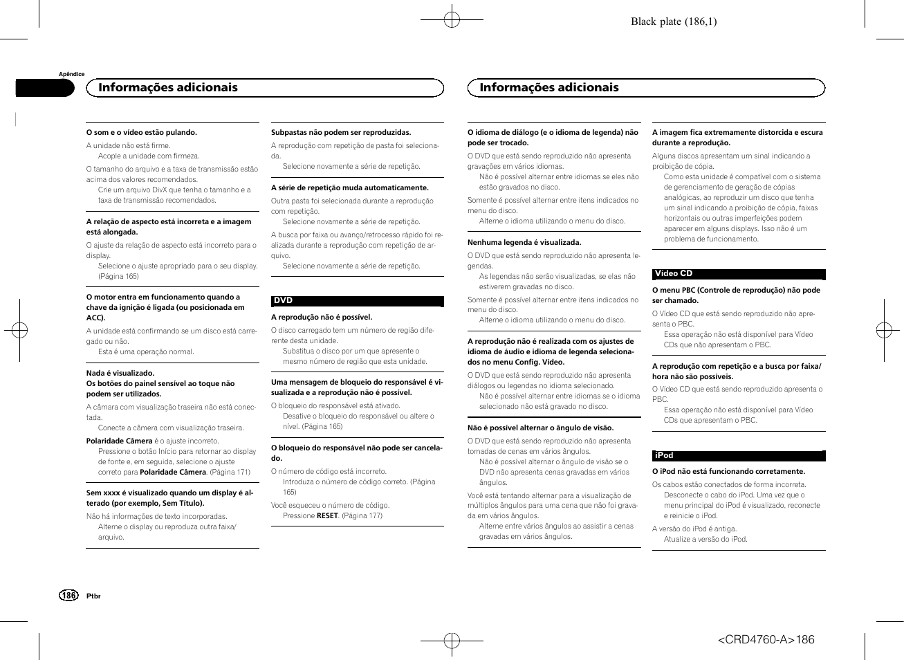 Informações adicionais | Pioneer AVH-X2650BT User Manual | Page 186 / 200