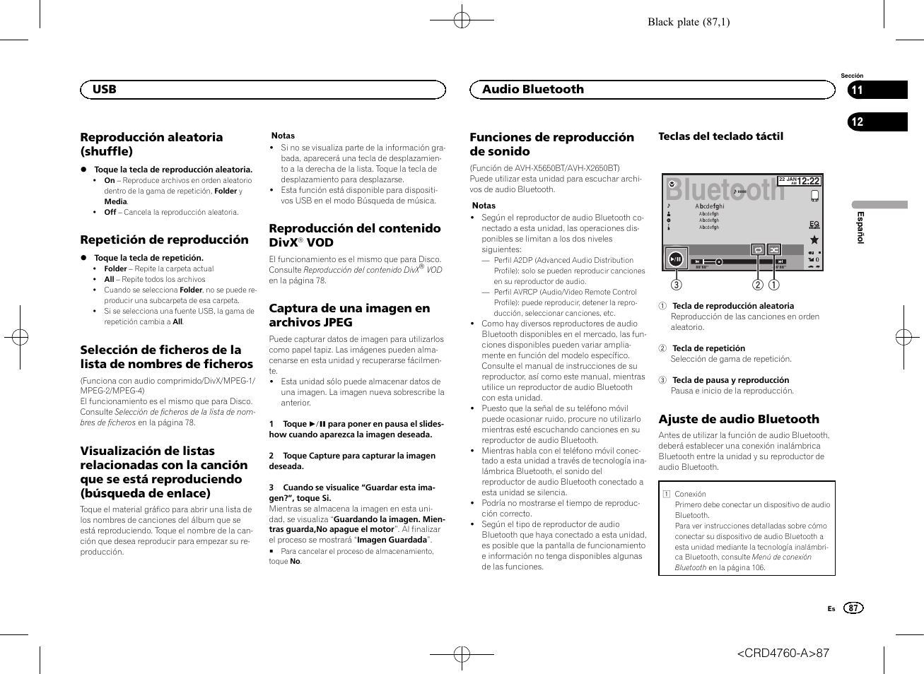 Pioneer AVH-X2650BT User Manual | Page 87 / 200