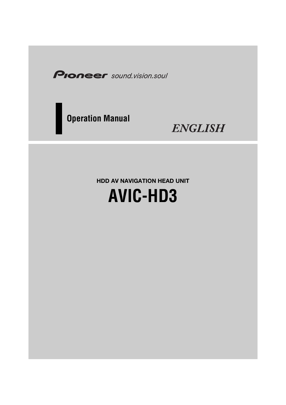Pioneer AVIC-HD3 RU User Manual | 194 pages
