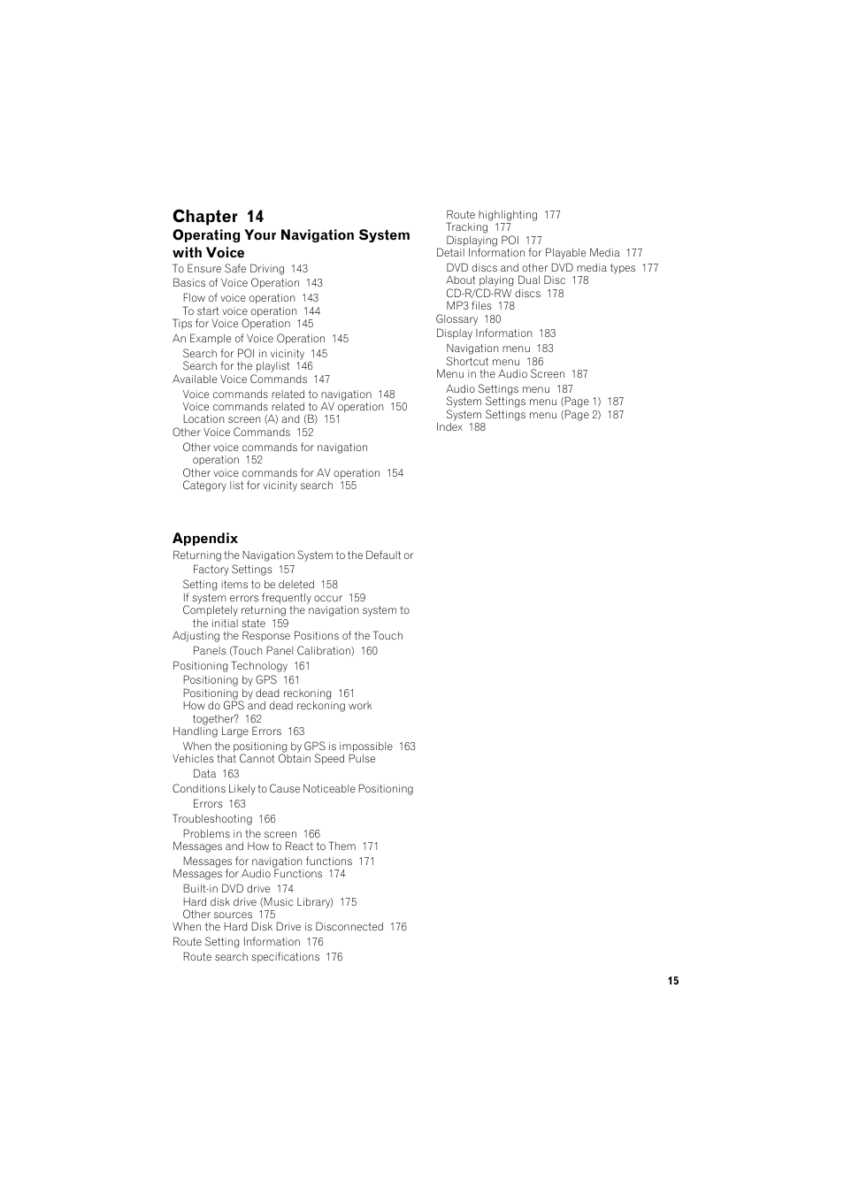 Chapter 14 | Pioneer AVIC-HD3 RU User Manual | Page 17 / 194