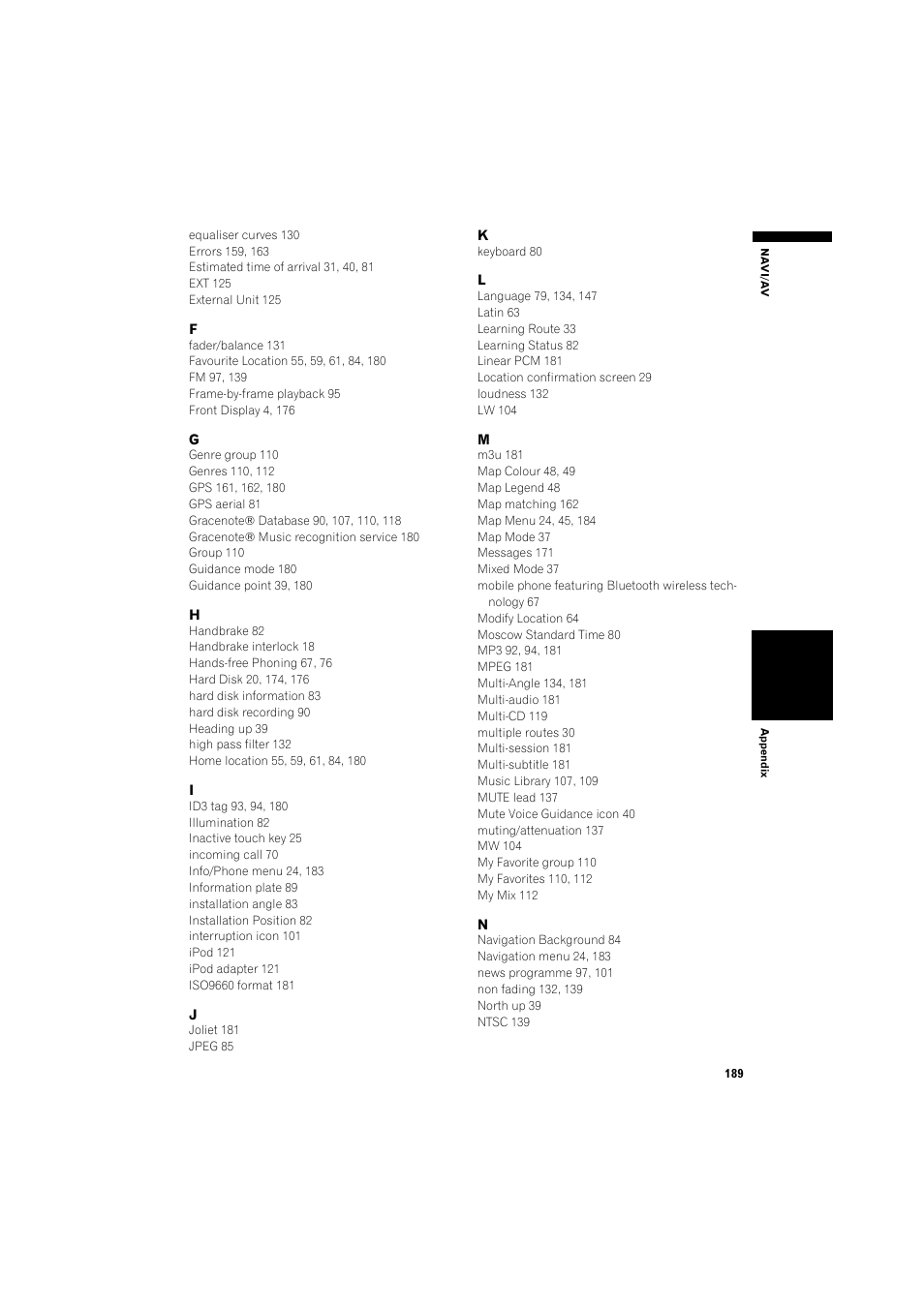 Pioneer AVIC-HD3 RU User Manual | Page 191 / 194