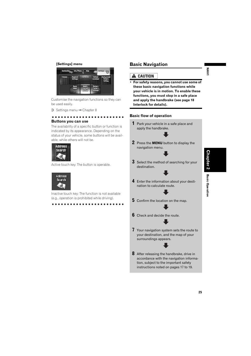 Basic navigation 25 | Pioneer AVIC-HD3 RU User Manual | Page 27 / 194