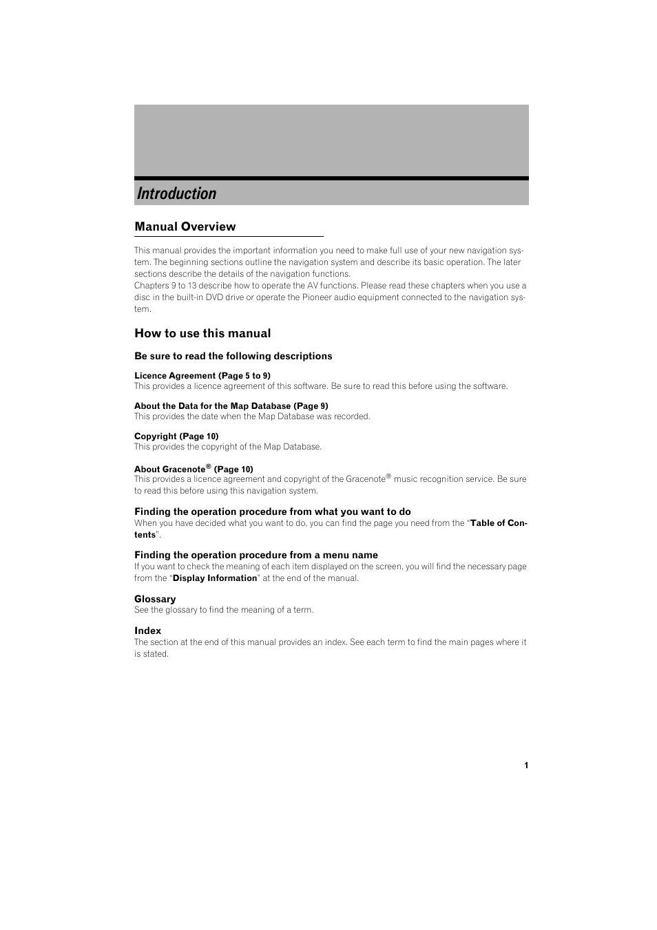 Introduction, Manual overview, How to use this manual | Pioneer AVIC-HD3 RU User Manual | Page 3 / 194
