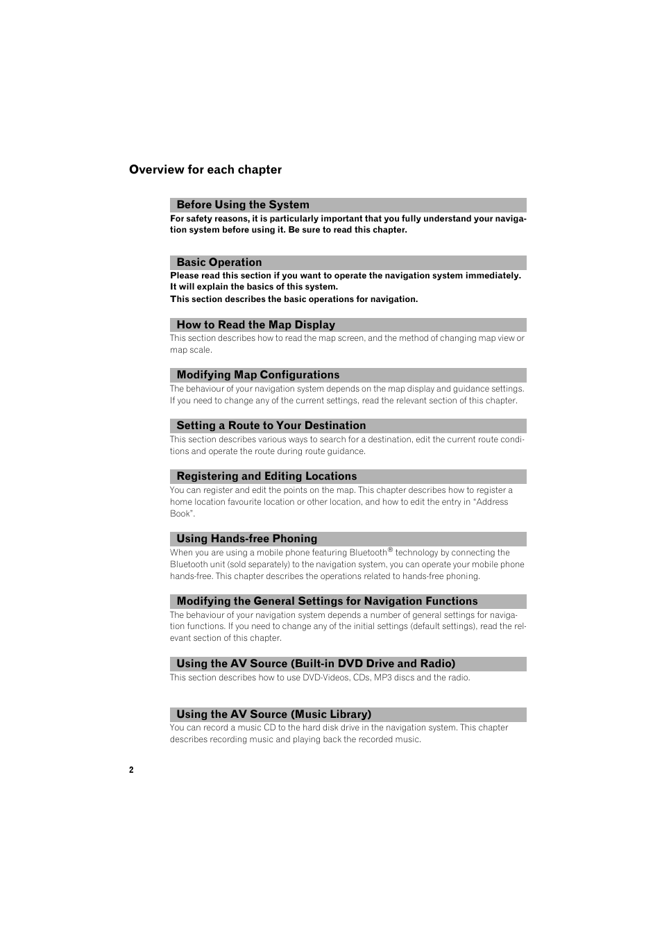 Pioneer AVIC-HD3 RU User Manual | Page 4 / 194