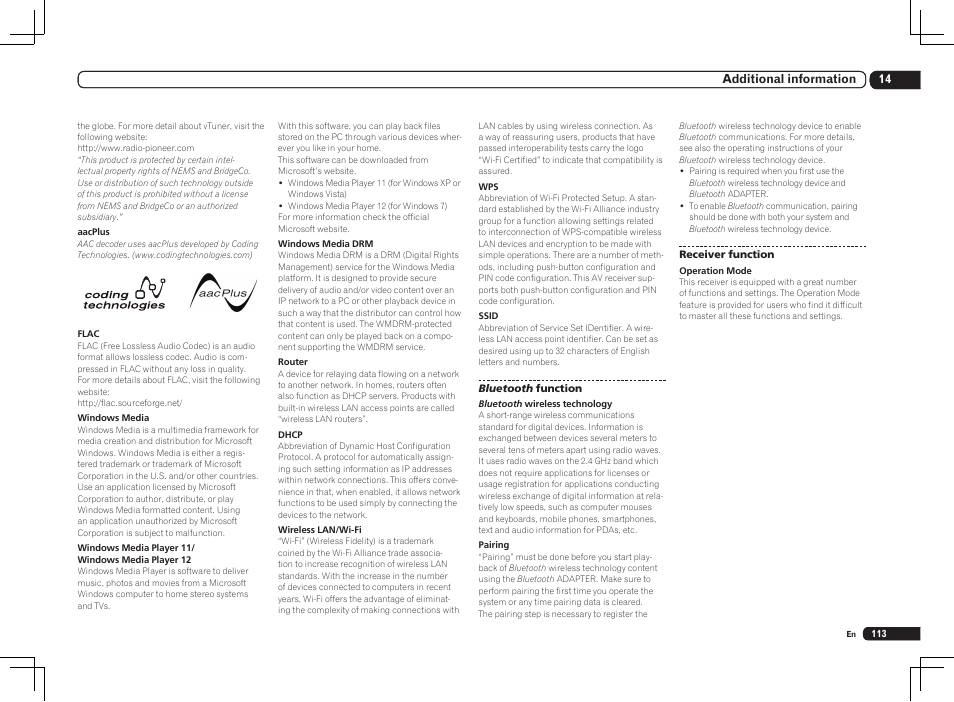 Pioneer SC-LX85 User Manual | Page 113 / 122