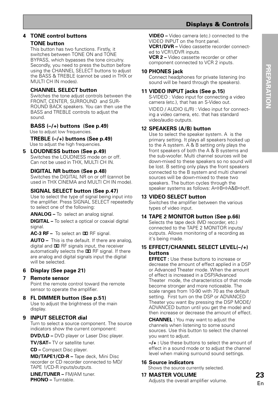 Prep ara tion | Pioneer VSA-E08 User Manual | Page 23 / 78