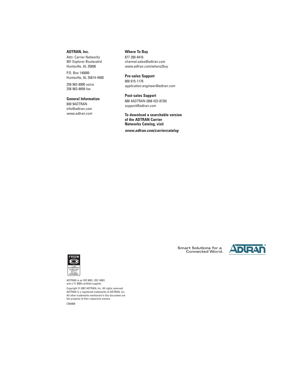 ADTRAN MX412 User Manual | Page 4 / 4