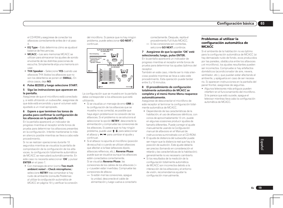 03 configuración básica | Pioneer VSX-1021 User Manual | Page 127 / 156