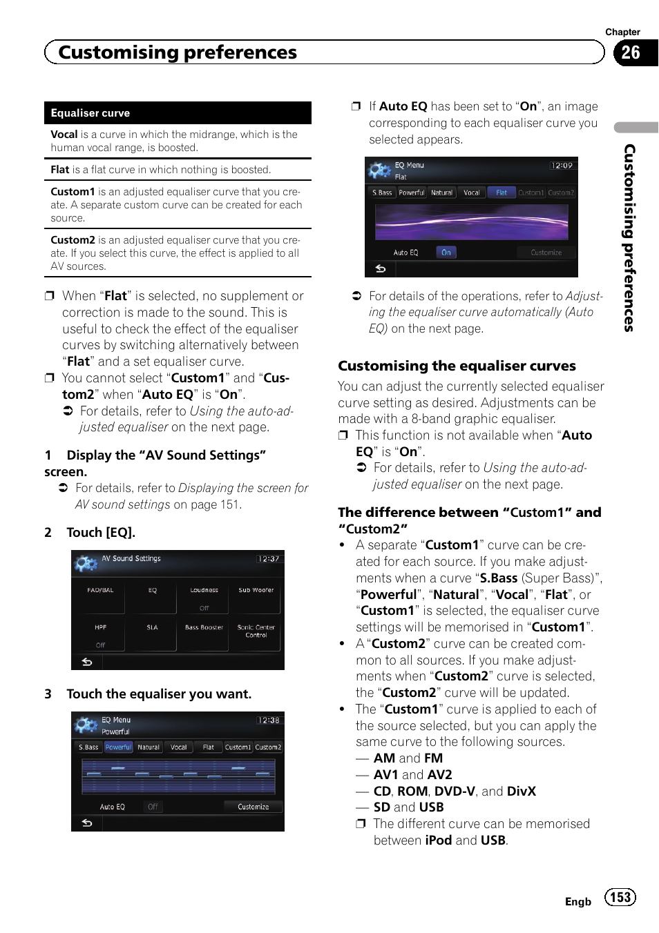 Customising preferences | Pioneer AVIC-F9310BT User Manual | Page 153 / 208