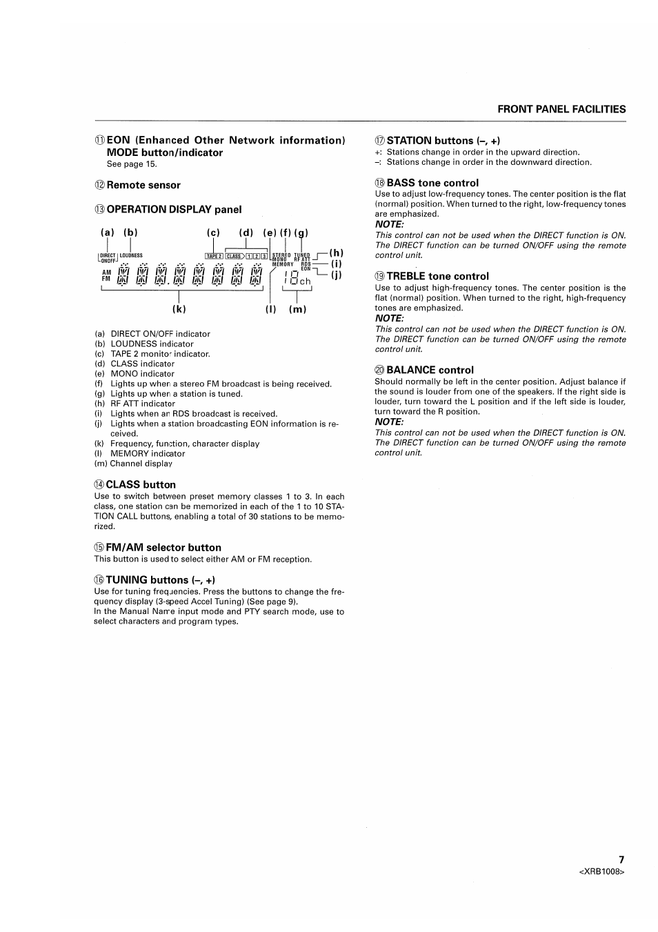 Pioneer SX-209RDS User Manual | Page 7 / 20