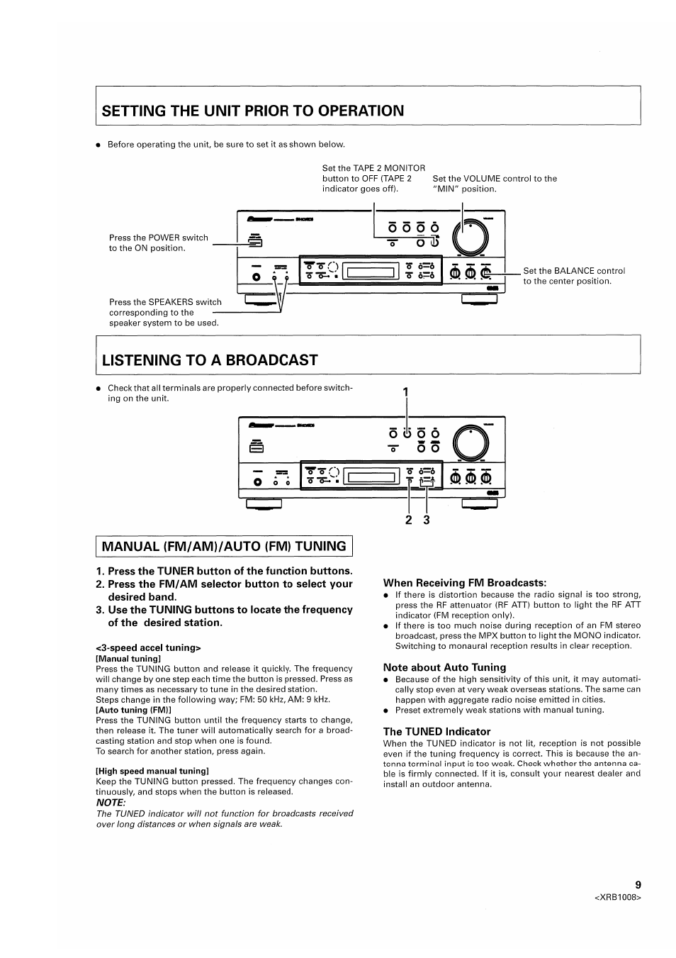 Pioneer SX-209RDS User Manual | Page 9 / 20