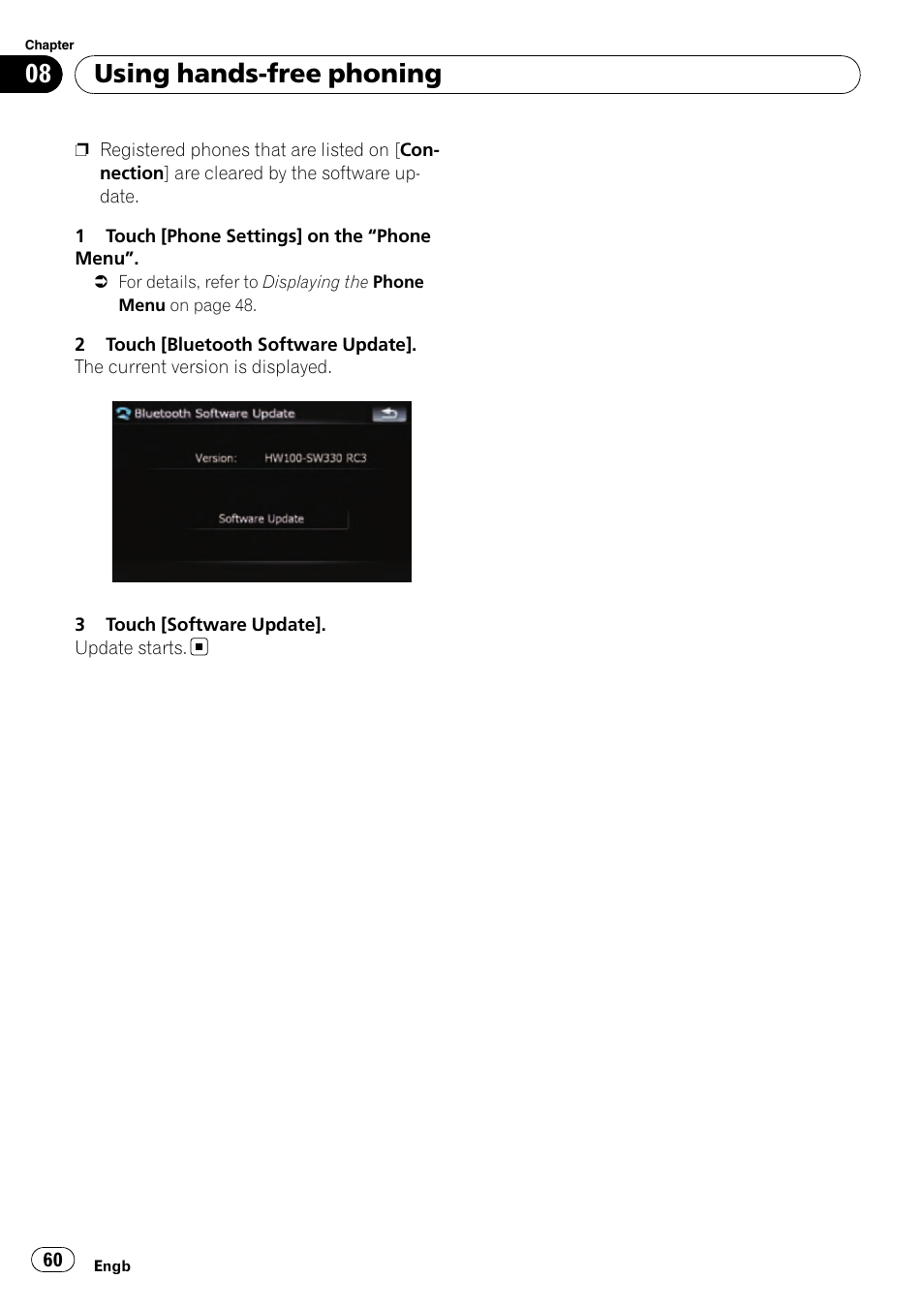 Using hands-free phoning | Pioneer AVIC-F910BT User Manual | Page 60 / 170