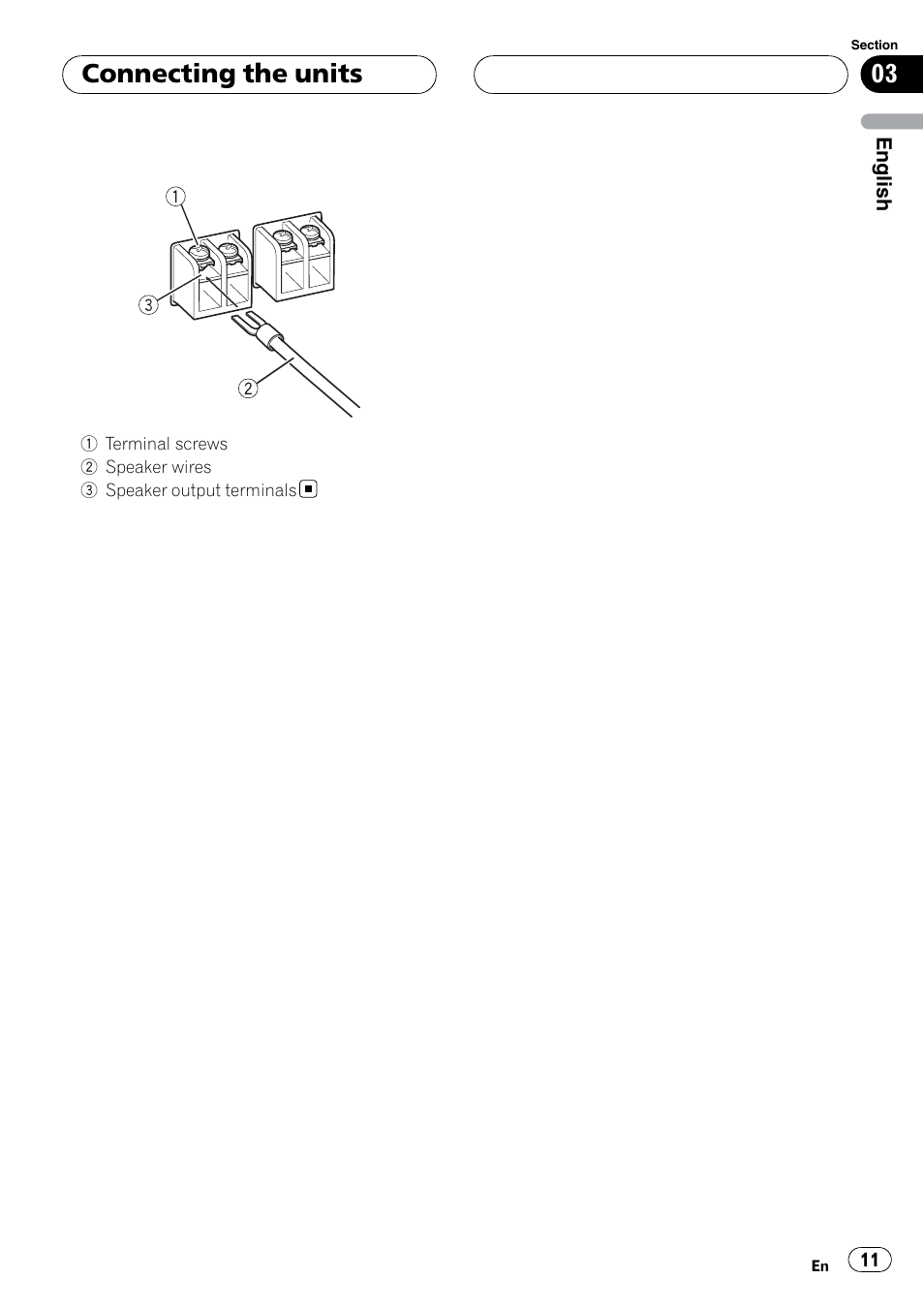 Connecting the units | Pioneer GM-5400T User Manual | Page 11 / 96