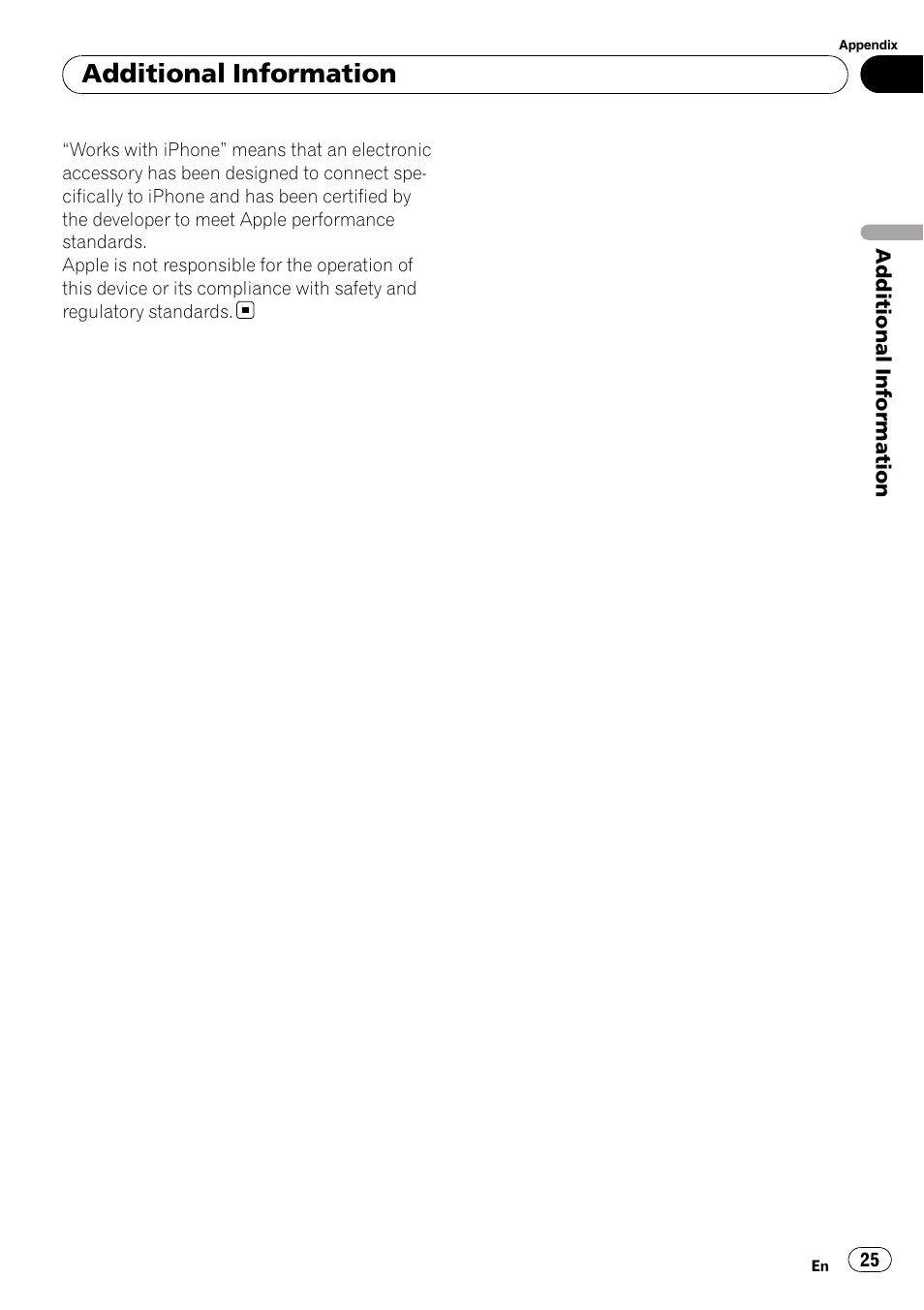 Additional information | Pioneer DEH-7200SD User Manual | Page 25 / 28