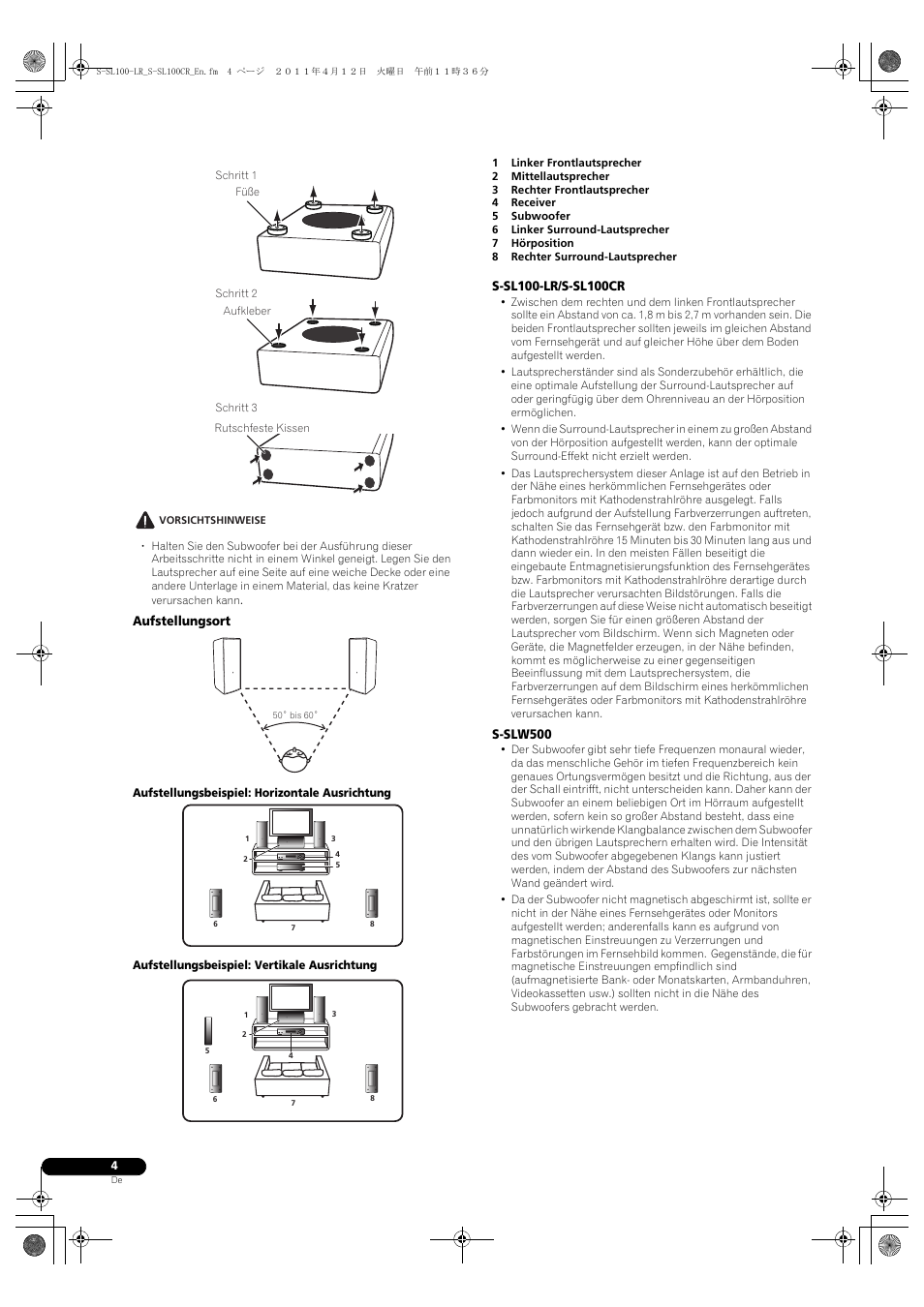 Pioneer HTP-SL100 User Manual | Page 16 / 80