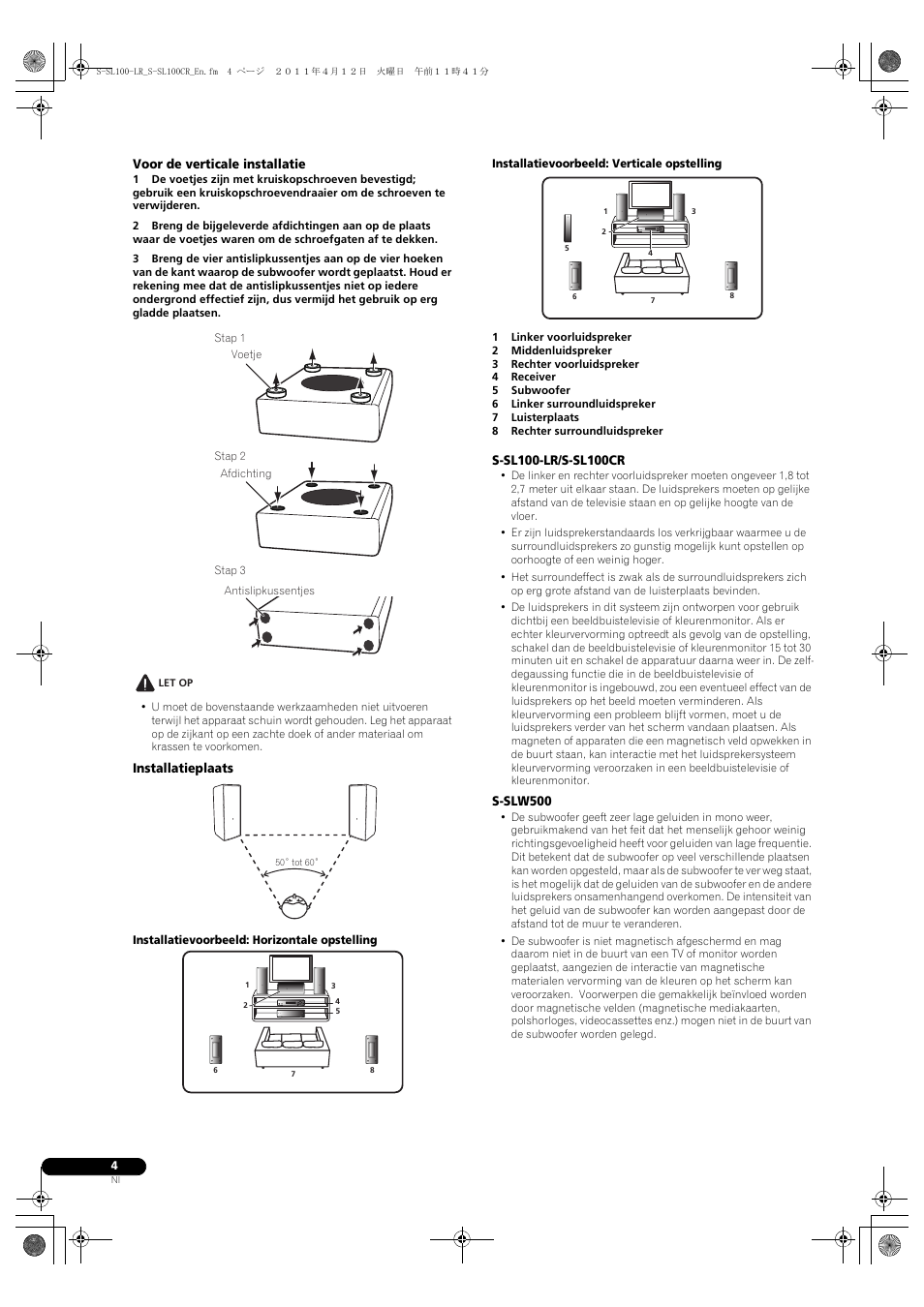 Pioneer HTP-SL100 User Manual | Page 28 / 80