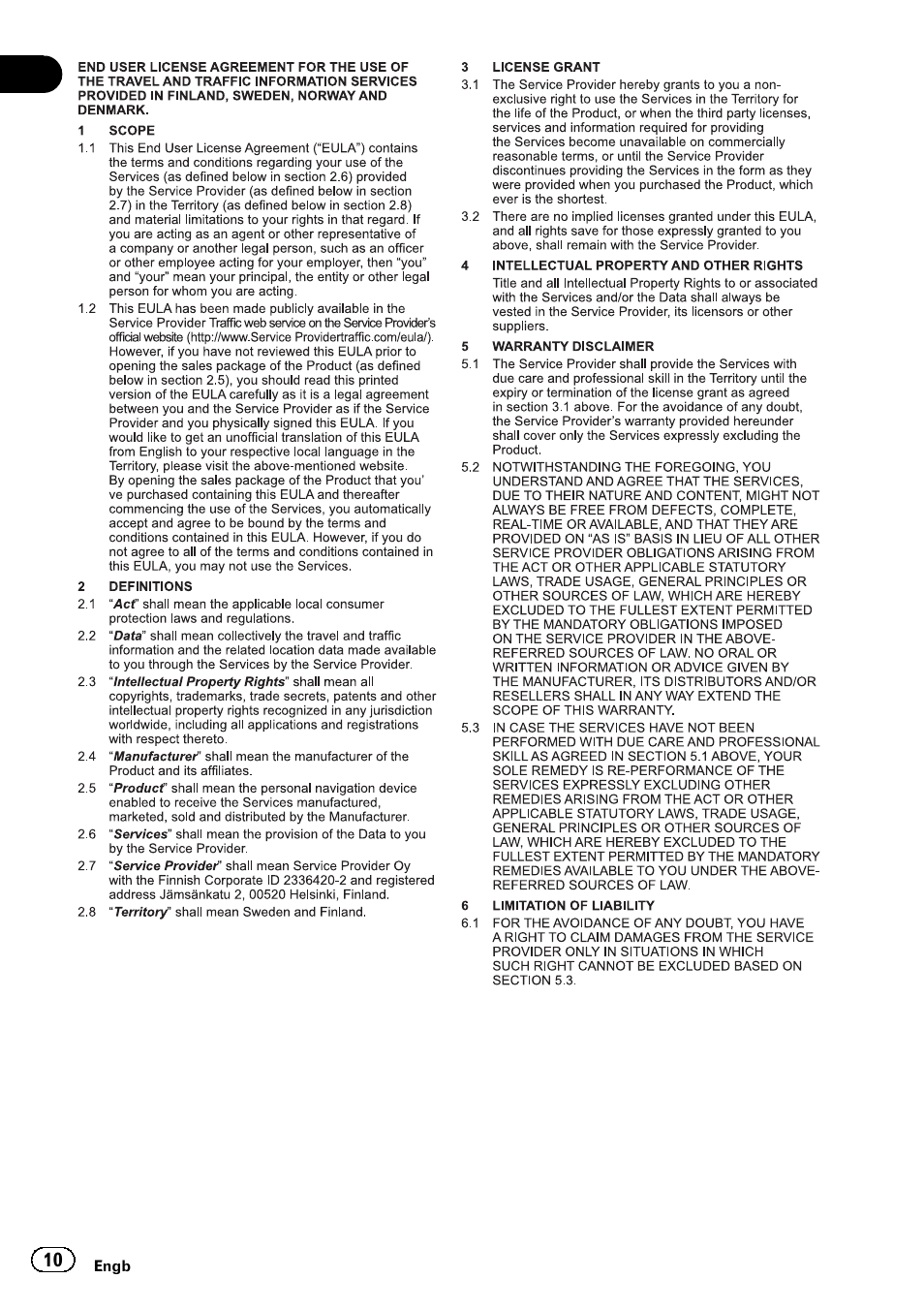 Pioneer AVIC-F30BT User Manual | Page 10 / 124
