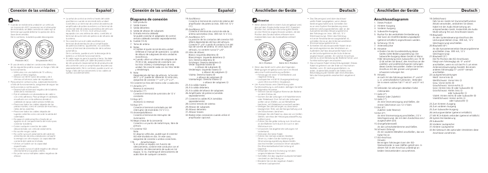 Diagrama de conexión, Anschlussdiagramm | Pioneer DEH-7200SD User Manual | Page 7 / 8