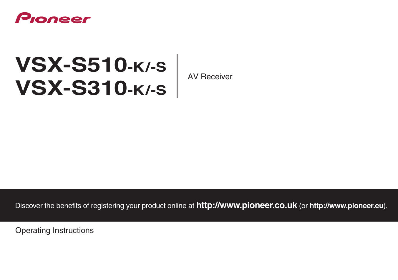 Pioneer VSX-S510-S User Manual | 65 pages