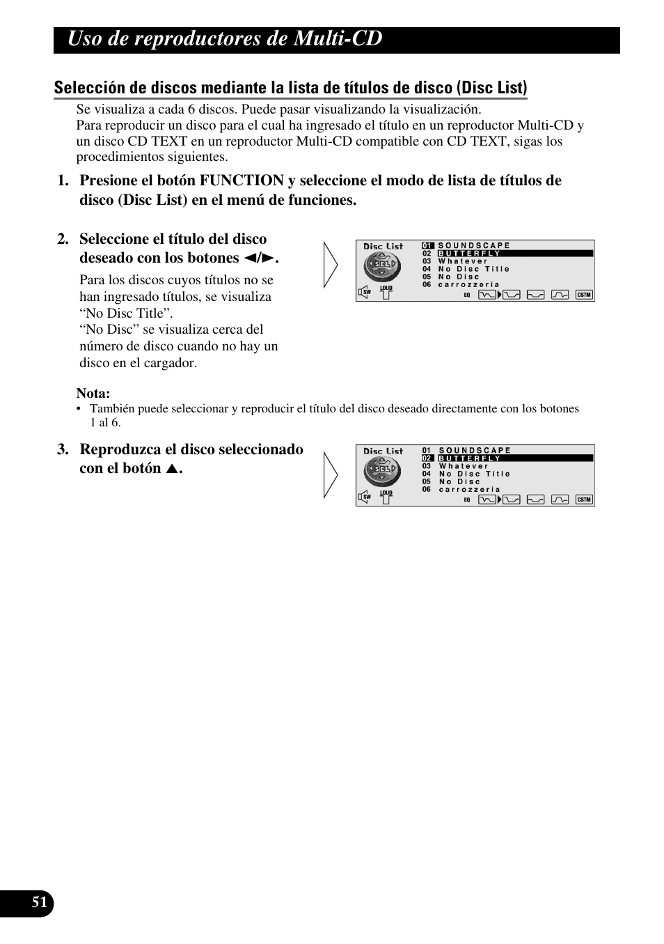 Uso de reproductores de multi-cd | Pioneer DEH-P90DAB User Manual | Page 124 / 148