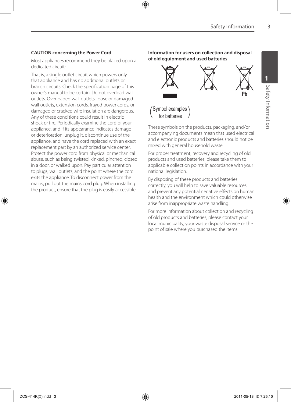 Pioneer DCS-414K User Manual | Page 3 / 48