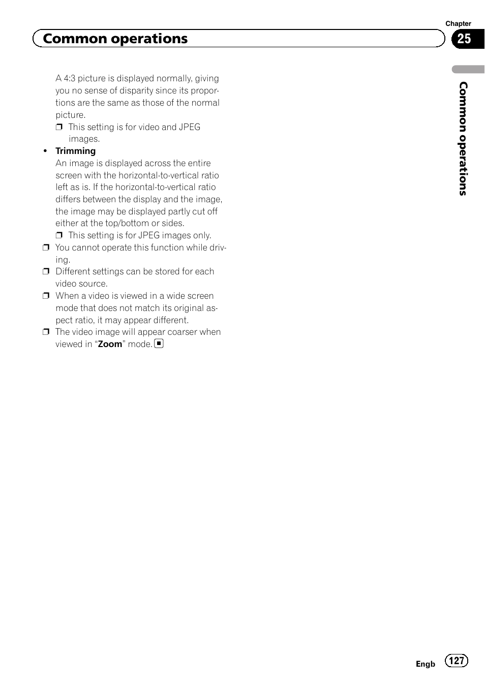 Common operations | Pioneer AVH-X8600BT User Manual | Page 127 / 156