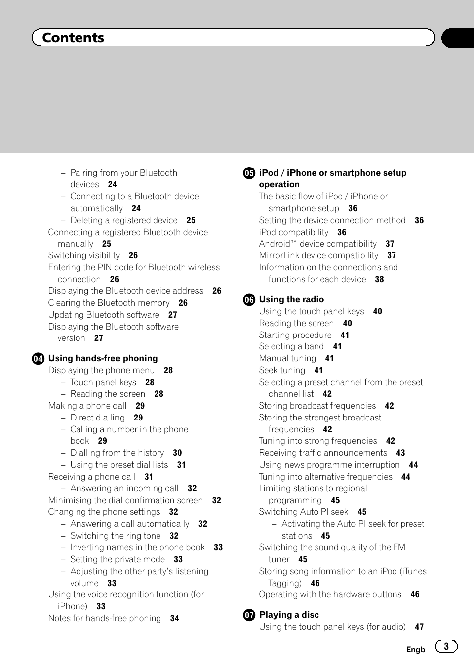 Pioneer AVH-X8600BT User Manual | Page 3 / 156