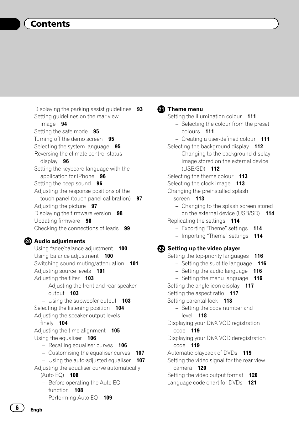 Pioneer AVH-X8600BT User Manual | Page 6 / 156