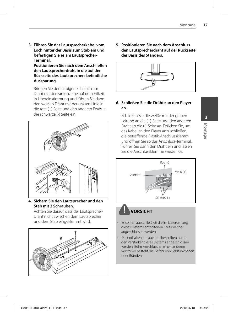 Vorsicht | Pioneer BCS-FS505 User Manual | Page 157 / 424