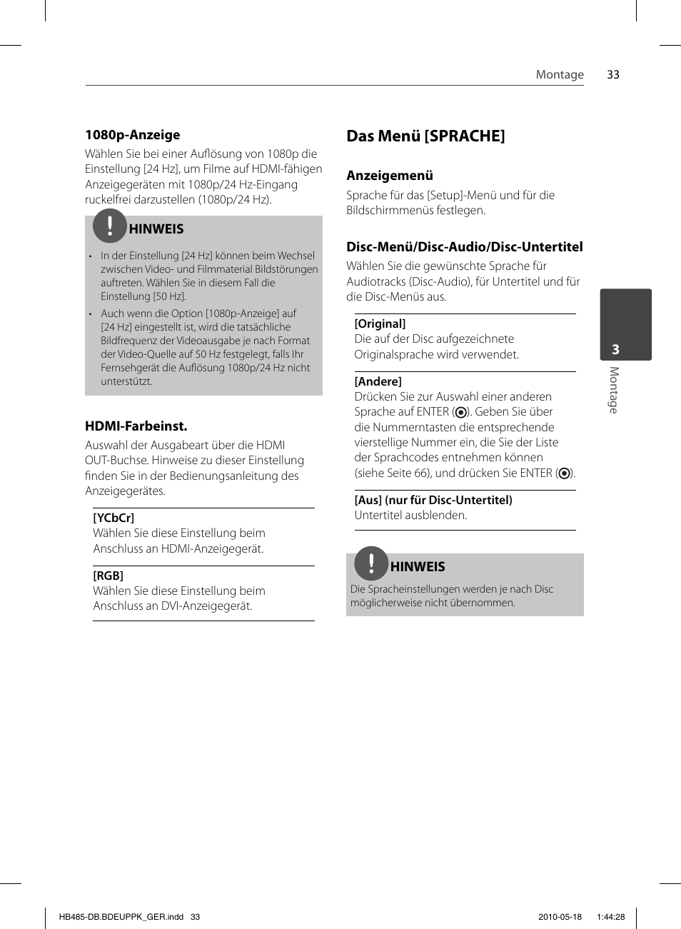 Das menü [sprache | Pioneer BCS-FS505 User Manual | Page 173 / 424