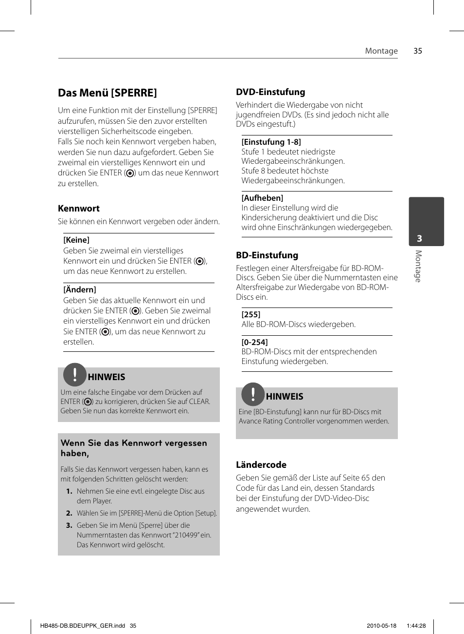 Das menü [sperre | Pioneer BCS-FS505 User Manual | Page 175 / 424