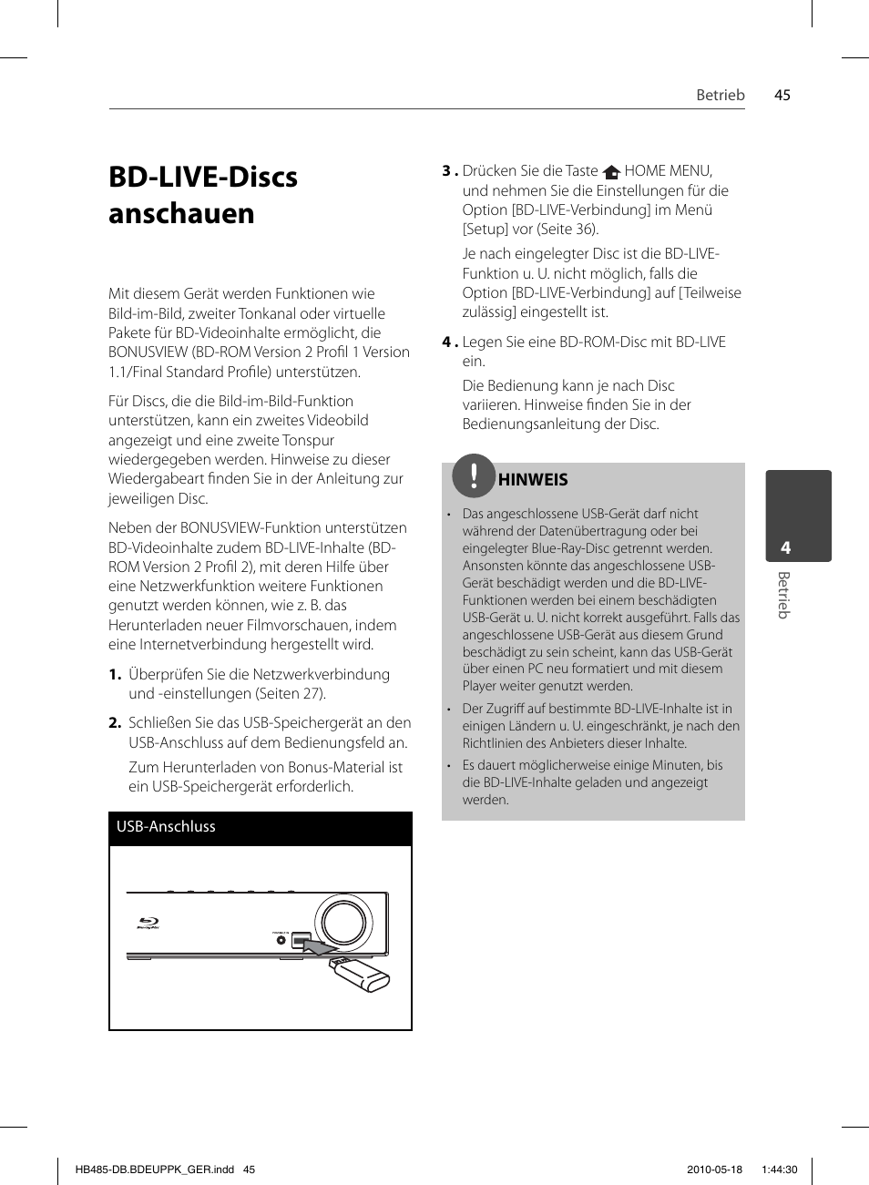 Bd-live-discs anschauen | Pioneer BCS-FS505 User Manual | Page 185 / 424