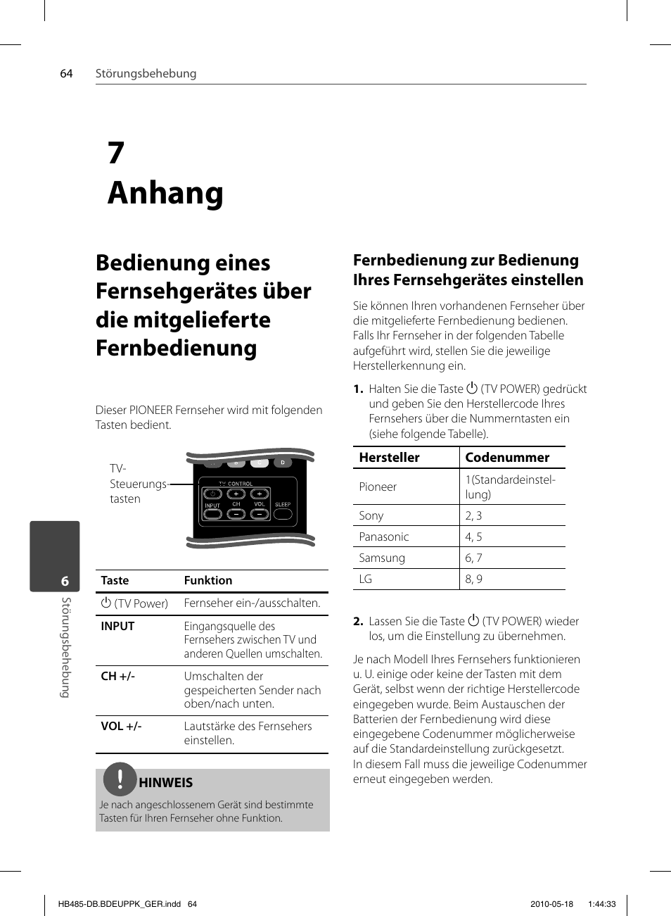 7anhang | Pioneer BCS-FS505 User Manual | Page 204 / 424