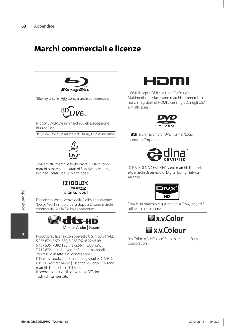 Marchi commerciali e licenze | Pioneer BCS-FS505 User Manual | Page 278 / 424