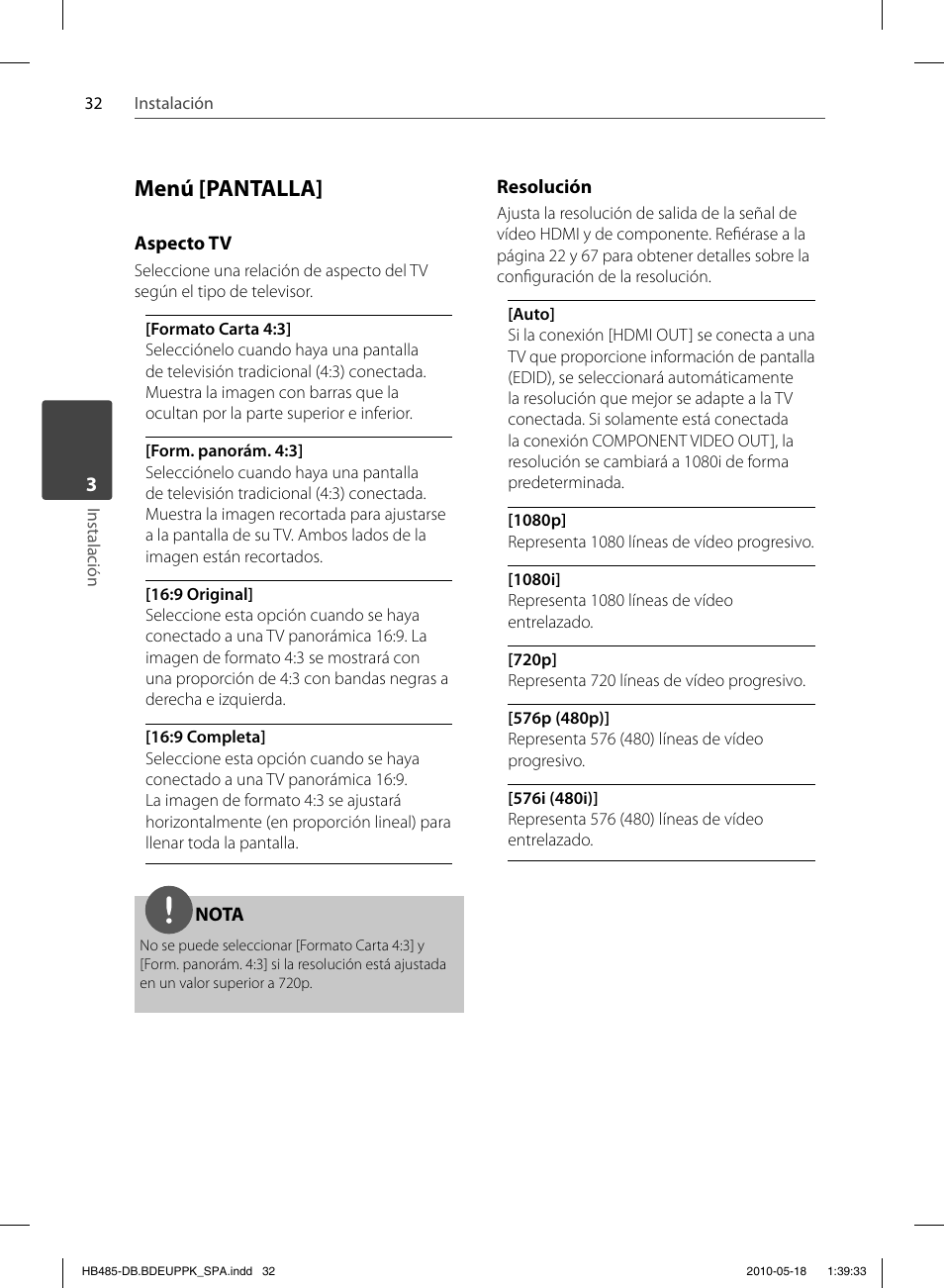 Menú [pantalla | Pioneer BCS-FS505 User Manual | Page 312 / 424