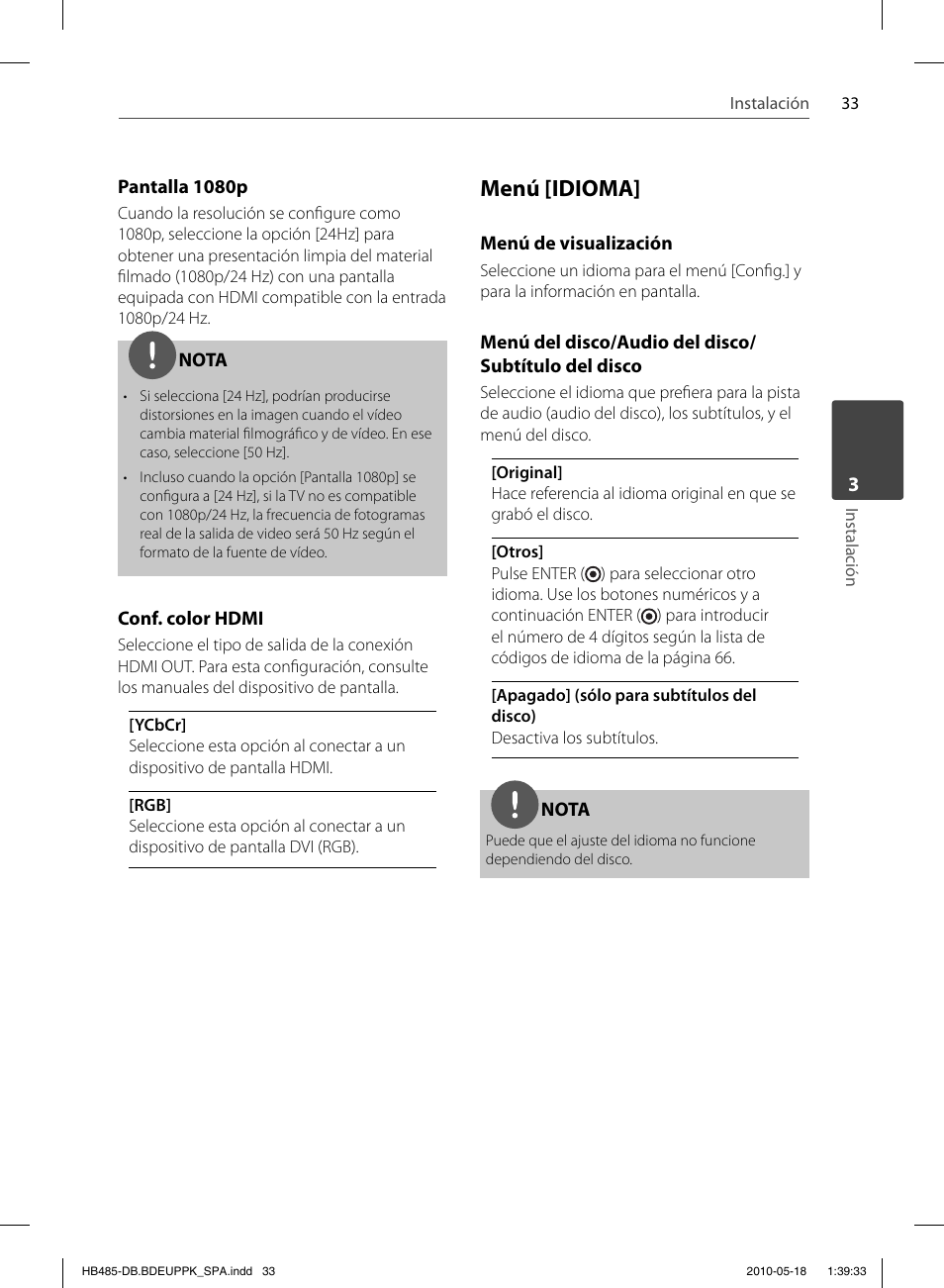 Menú [idioma | Pioneer BCS-FS505 User Manual | Page 313 / 424