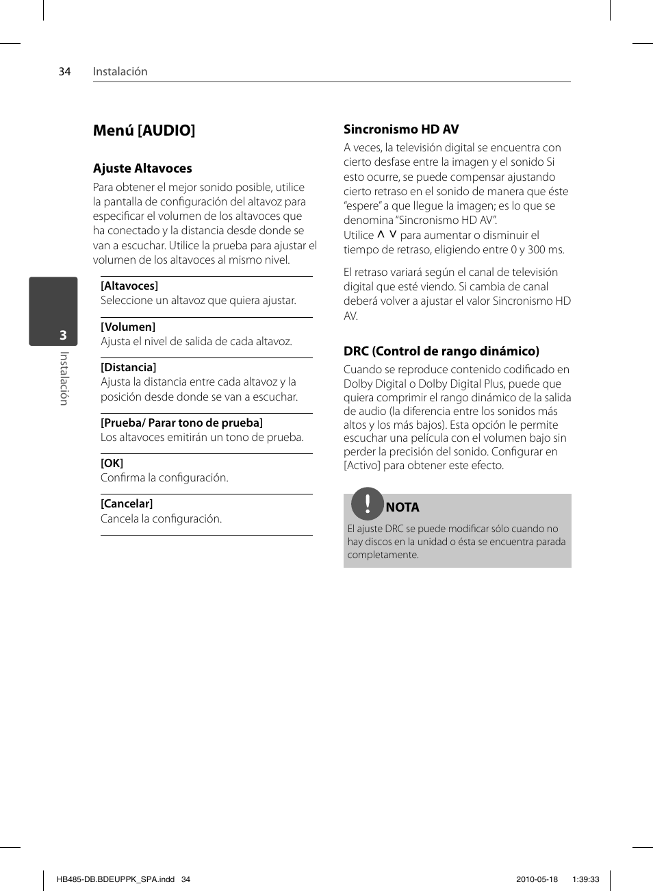 Menú [audio | Pioneer BCS-FS505 User Manual | Page 314 / 424