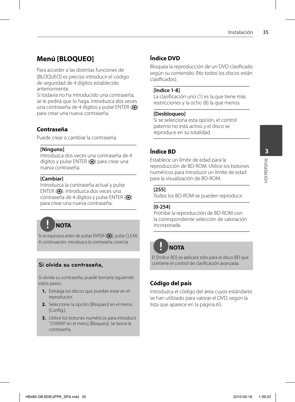 Menú [bloqueo | Pioneer BCS-FS505 User Manual | Page 315 / 424