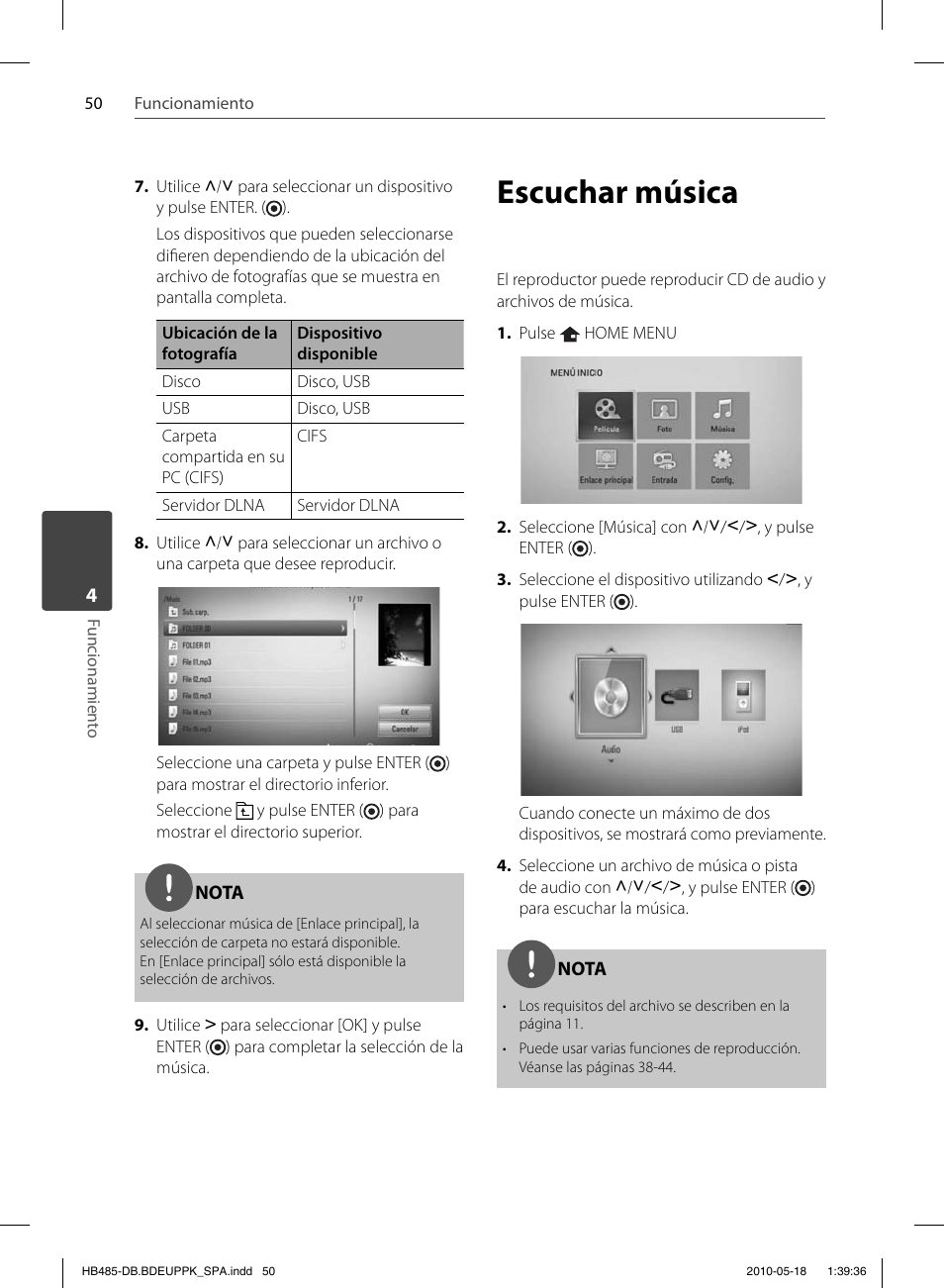 Escuchar música | Pioneer BCS-FS505 User Manual | Page 330 / 424