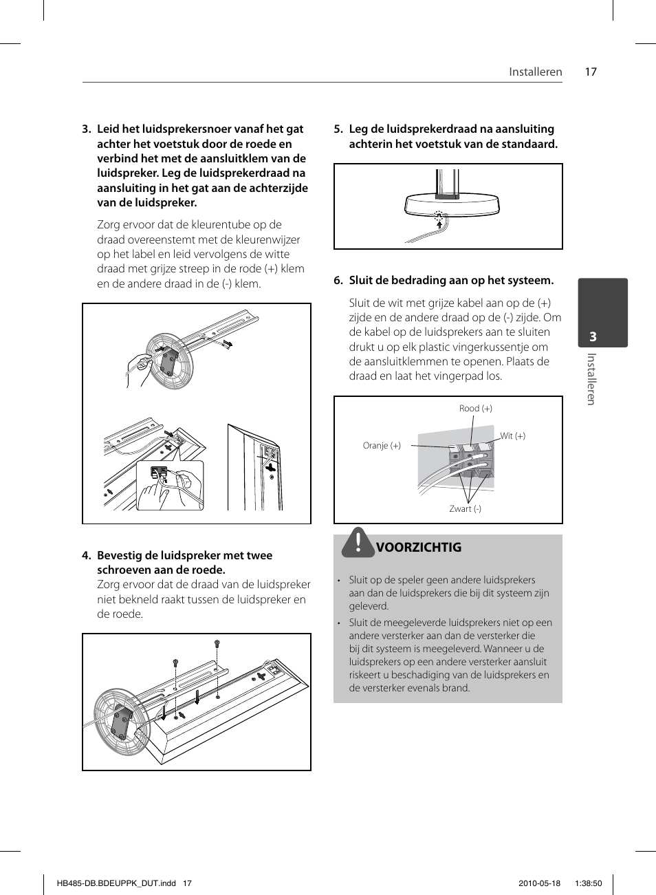 Voorzichtig | Pioneer BCS-FS505 User Manual | Page 367 / 424