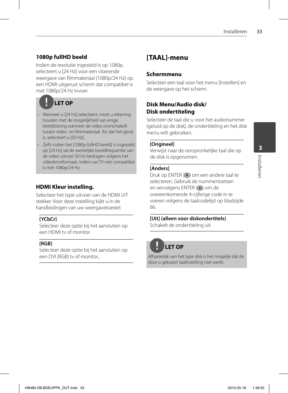 Taal]-menu | Pioneer BCS-FS505 User Manual | Page 383 / 424