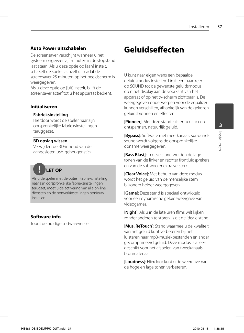 Geluidseff ecten | Pioneer BCS-FS505 User Manual | Page 387 / 424