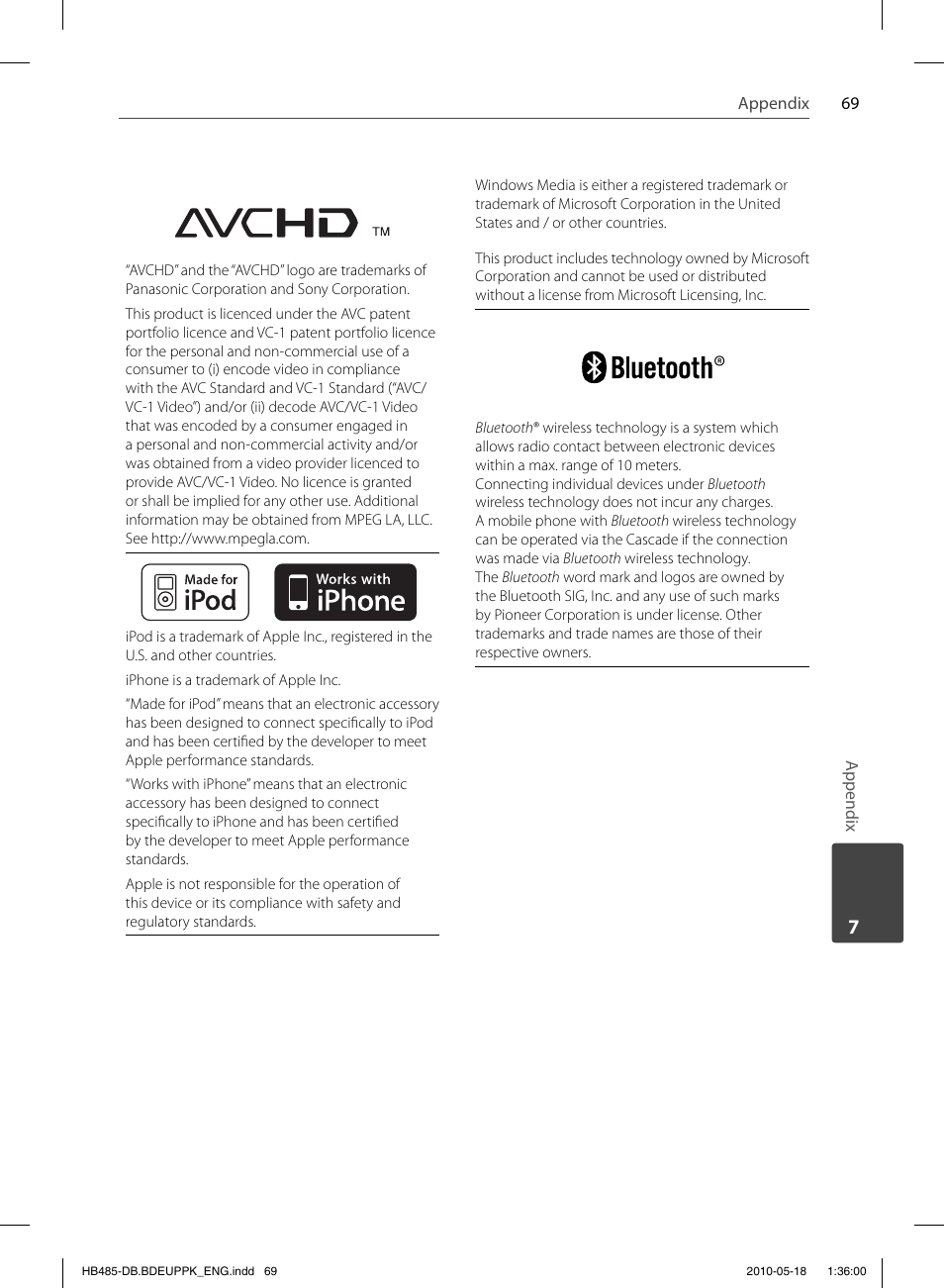 Pioneer BCS-FS505 User Manual | Page 69 / 424