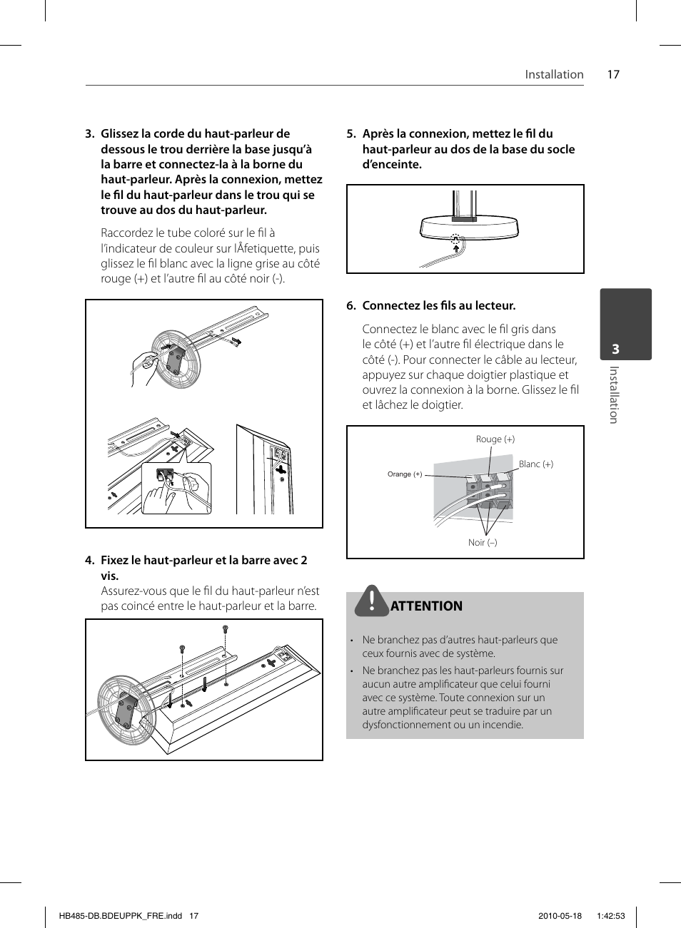 Attention | Pioneer BCS-FS505 User Manual | Page 87 / 424