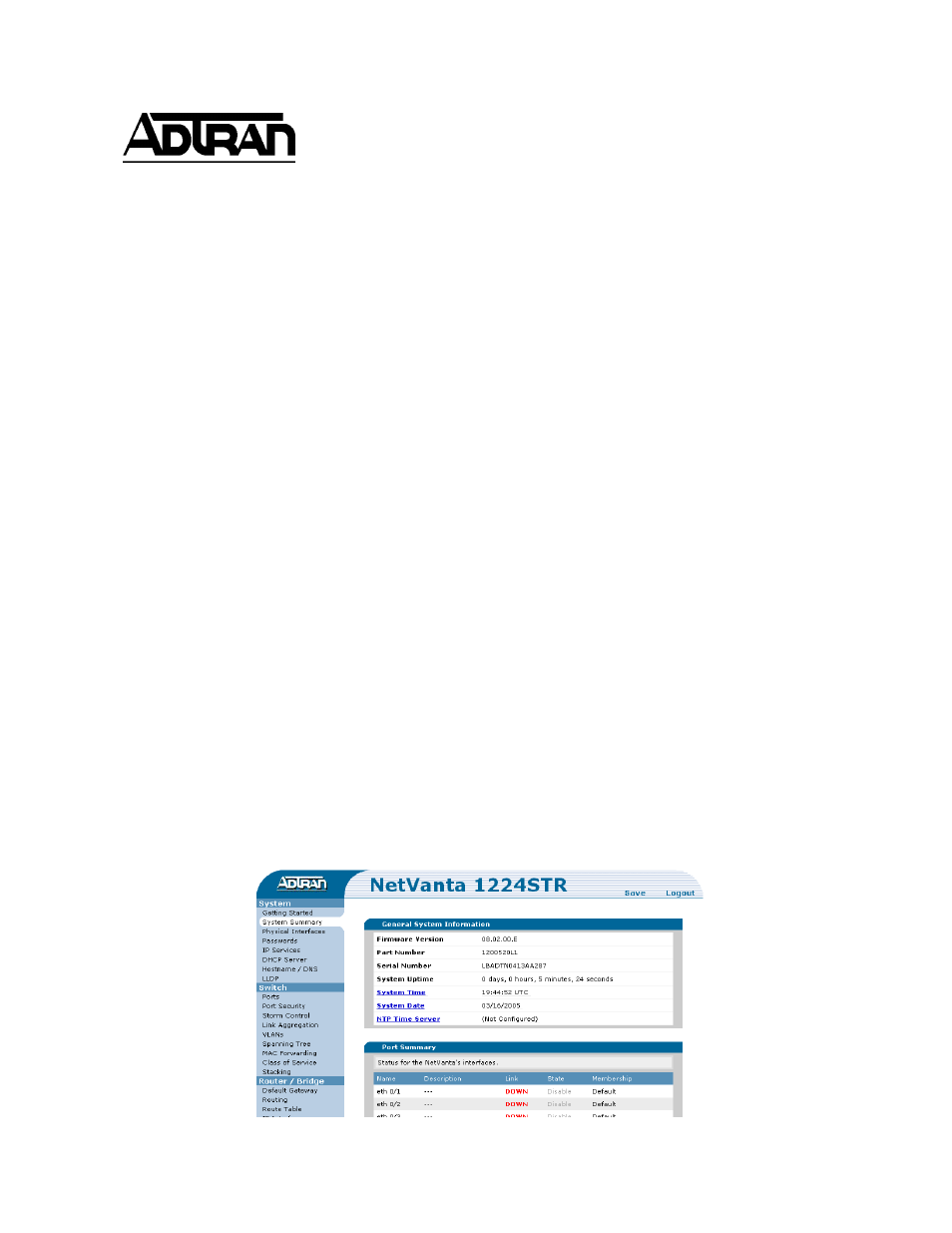 ADTRAN NetVanta 1224R User Manual | 13 pages