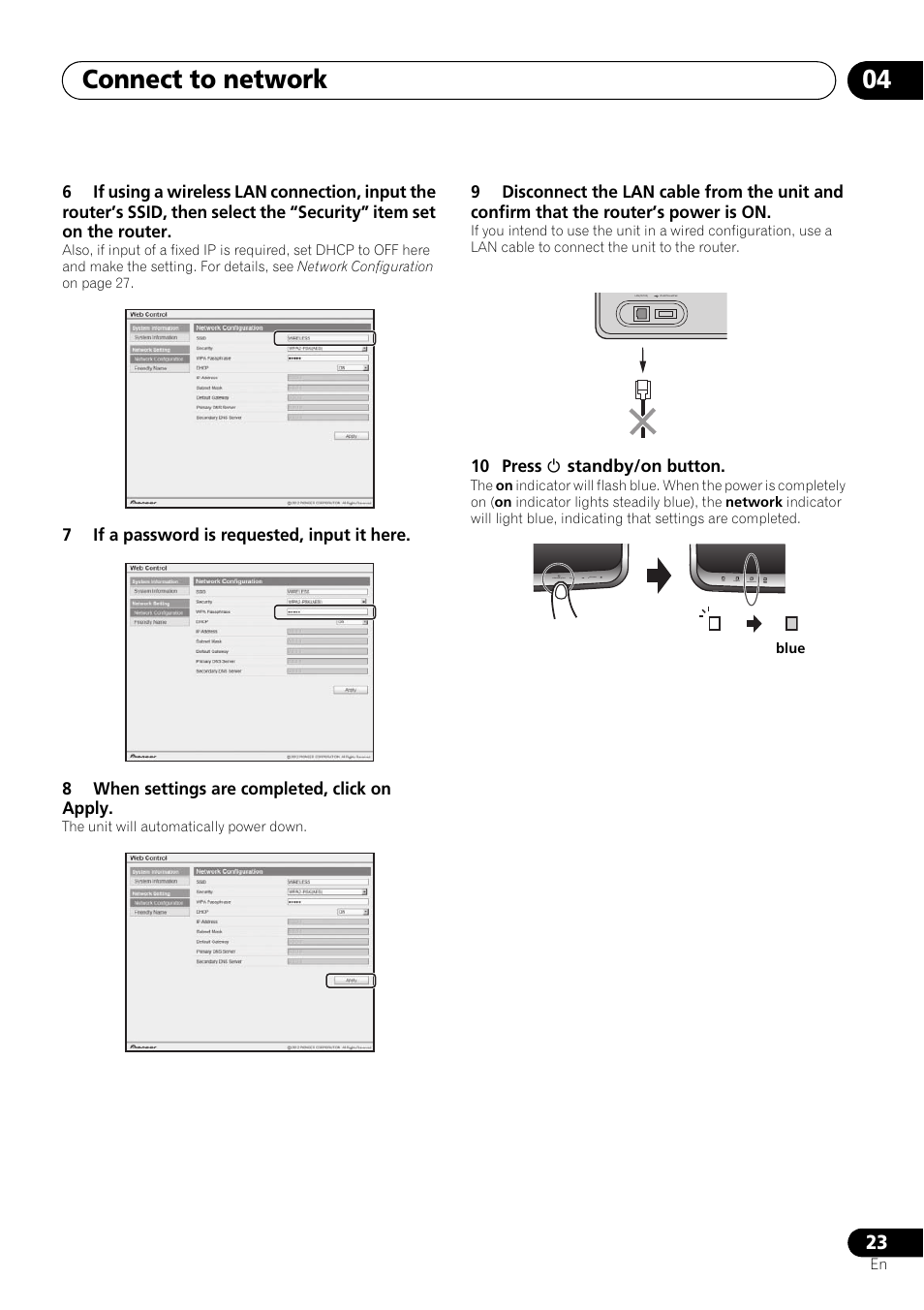 Connect to network 04 | Pioneer XW-SMA3-W User Manual | Page 23 / 48