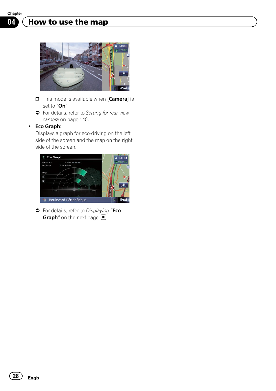04 how to use the map | Pioneer AVIC-F920BT User Manual | Page 28 / 200