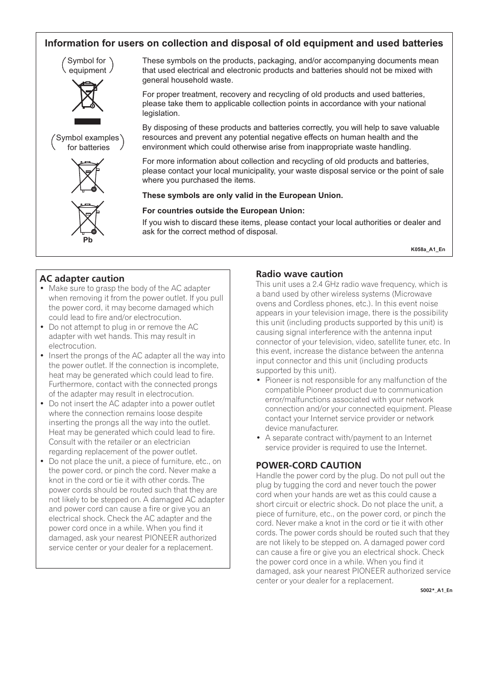 Pioneer X-SMC01BT-S User Manual | Page 3 / 39