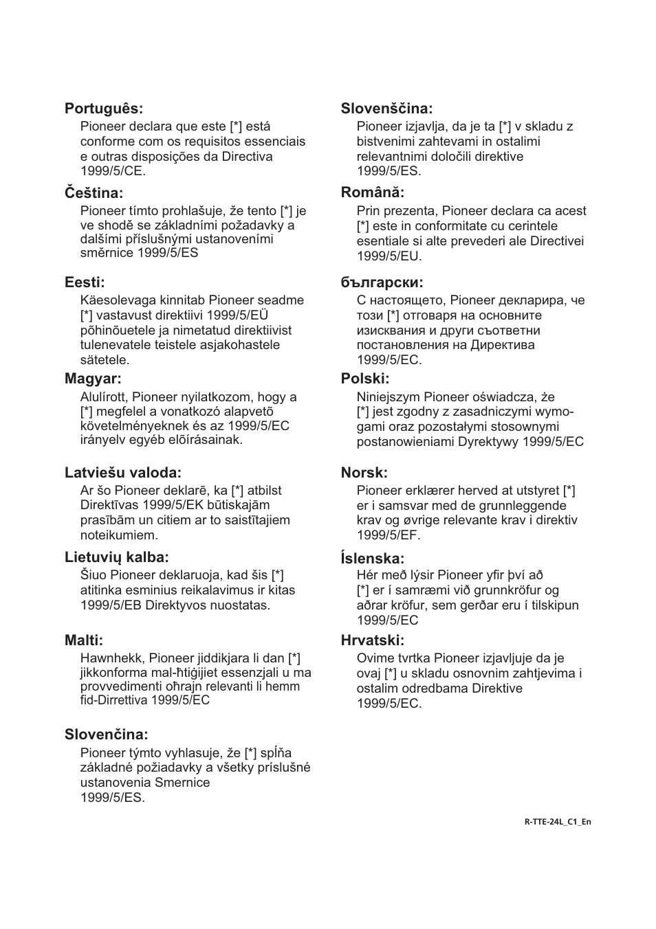 Pioneer X-SMC01BT-S User Manual | Page 38 / 39